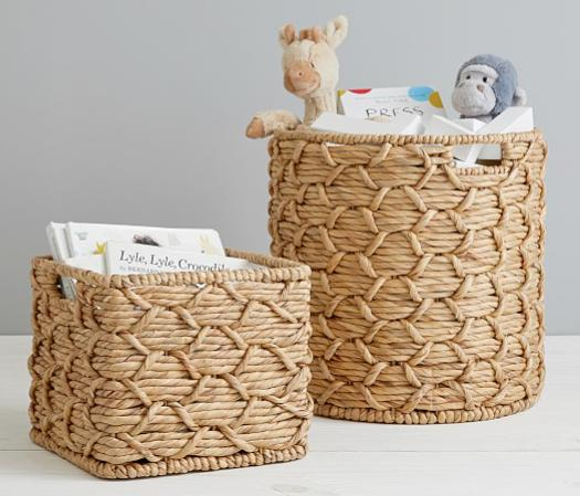 Toys with Woven Toy Baskets